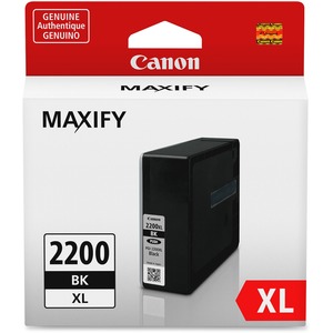 Canon MAXIFY PGI-2200 XL Black Pigment Ink-Tank, Compatible to TR8520, TR7520, TS9120 Series,TS8120 Series, TS6120 Series, TS9521C, TS9520, TS8220 Series, TS6220 Series
