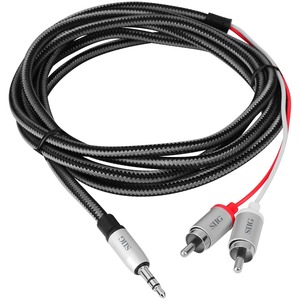 SIIG Woven Fabric Braided 3.5mm to RCA Stereo Cable (M/M)