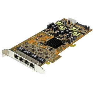 StarTech.com 4 Port Gigabit Power over Ethernet PCIe Network Card