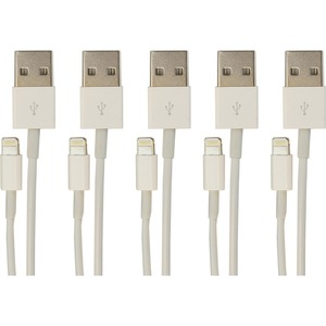 5PK LIGHTNING TO USB 3.0/2.0 CHARGE & SYNC CABLE