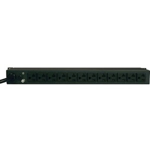 Tripp Lite by Eaton 2kW Single-Phase Local Metered PDU, 100-127V Outlets (12 5-15/20R), L5-20P/5-20P Input, 6 ft. (1.83 m) Cord, 1U Rack-Mount