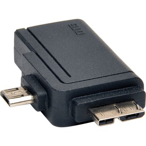 Tripp Lite by Eaton 2-in-1 OTG Adapter, USB 3.0 Micro B Male and USB 2.0 Micro B Male to USB A Female