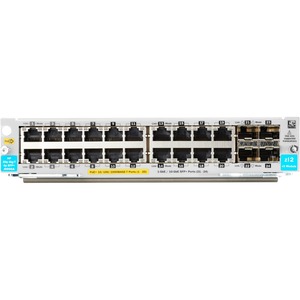 HP J9990AHP 20-Port 10/100/1000BASE-T PoE+ / 4-Port 1G/10GbE SFP+ MACsec v3 zl2 Module