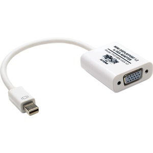 Tripp Lite by Eaton Keyspan Mini DisplayPort to Active VGA Adapter Video Converter DP1.2 (M/F) White 6-in. (15.24 cm)