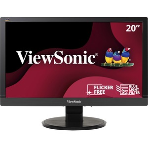 20" 1080p LED Monitor with VGA and Enhanced Viewing Comfort