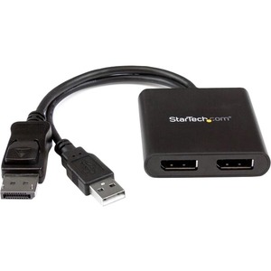 StarTech.com Dual-Monitor DisplayPort 1.2 Splitter, DisplayPort to 2x DP Multi-Monitor Adapter, Dual 4K 30Hz Computer MST Hub, Windows