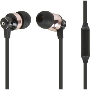 Monoprice Hi-Fi Reflective Sound Technology Earphones w/ Microphone-Black/Bronze