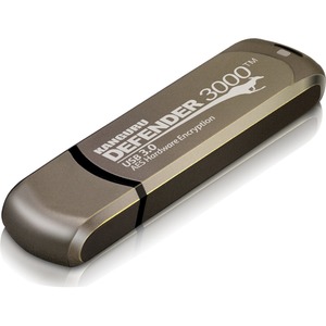 Kanguru Defender3000 FIPS 140-2 Certified Level 3, SuperSpeed USB 3.0 Secure Flash Drive, 16G