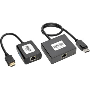 Tripp Lite by Eaton DisplayPort to HDMI over Cat5/6 Active Extender Kit, Pigtail Transmitter/Receiver for Video/Audio, 150 ft. (45 m), TAA