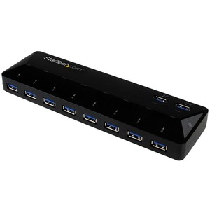 StarTech.com 10-Port USB 3.0 Hub with Charge and Sync Ports
