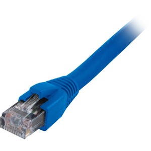 Comprehensive Cat6 Snagless Solid Plenum Shielded Blue Patch Cable 100ft