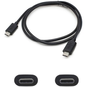 AddOn 1m USB 3.1 (C) Male to Male Black Cable