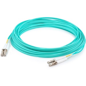 AddOn 35m LC (Male) to LC (Male) Aqua OM4 Duplex Fiber OFNR (Riser-Rated) Patch Cable