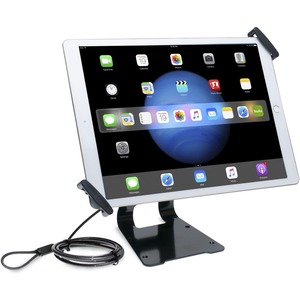 CTA Digital Adjustable Anti-Theft Security Grip and Stand for Large Tablets 9.7"