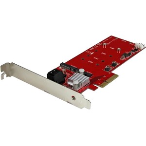 StarTech.com 2x M.2 NGFF SSD RAID Controller Card plus 2x SATA III Ports