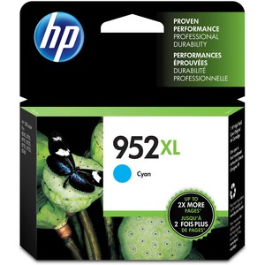 Original HP 952XL Cyan High-yield Ink Cartridge | Works with HP OfficeJet 8702, HP OfficeJet Pro 7720, 7740, 8210, 8710, 8720, 8730, 8740 Series | Eligible for Instant Ink | L0S61AN