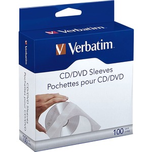 Verbatim CD/DVD Paper Sleeves with Clear Window