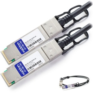AddOn Cisco Meraki MA-CBL-40G-50CM Compatible TAA Compliant 40GBase-CU QSFP+ to QSFP+ Direct Attach Cable (Passive Twinax, 0.5m)
