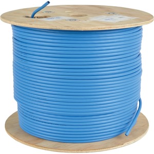 Tripp Lite 1000ft Cat6 / Cat6a 10G Bulk Cable Solid Core CMR PVC Blue 1000'