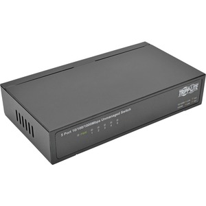 Tripp Lite by Eaton 5-Port 10/100/1000 Mbps Desktop Gigabit Ethernet Unmanaged Switch, Metal Housing