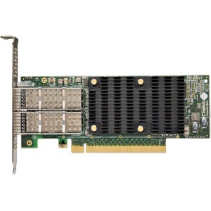 Chelsio Communications T62100-SO-CR 2-Port 40/50/100GbE Low Profile Server Offload Adapter, Pci-E X16 Gen 3, 32K Conn Qsfp28 Connector