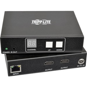 Tripp Lite 2-Port HDMI Over IP Extender Kit w/ RS-232 Serial & IR Control TAA