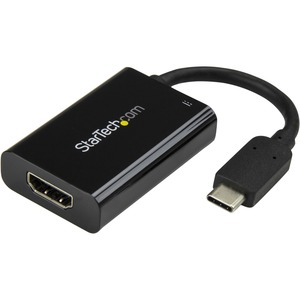StarTech.com USB C to HDMI 2.0 Adapter 4K 60Hz with 60W Power Delivery Pass-Through Charging
