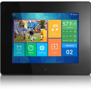 Aluratek 8" Wi-Fi Digital Photo Frame with Touchscreen LCD Display