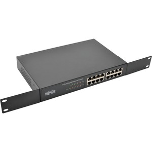 Tripp Lite 16-Port 10/100/1000 Mbps 1U Rack-Mount/Desktop Gigabit Ethernet Unmanaged Switch Metal Housing