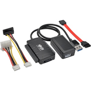 Tripp Lite by Eaton USB 3.0 SuperSpeed to SATA/IDE Adapter with Built-In USB Cable 2.5 in. 3.5 in. and 5.25 in. Hard Drives