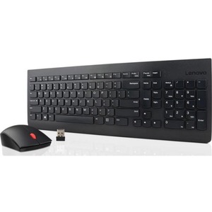 Lenovo 4X30M39471 Essential Wireless Keyboard & Mouse Combo (French Canadian Layout), Black.