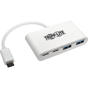 Eaton Tripp Lite Series 4-Port USB-C Hub, USB 3.x (5Gbps), 2x USB-A, 2x USB-C, White