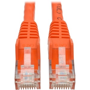 Tripp Lite Cat6 Gigabit Snagless Molded (UTP) Ethernet Cable (RJ45 M/M) PoE Orange 6 ft. (1.83 m)