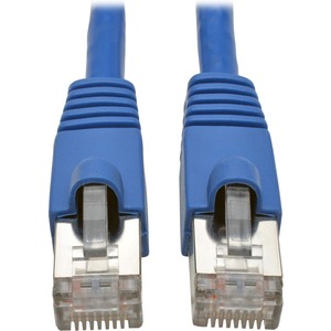 Tripp Lite Cat6a Snagless Shielded STP Patch Cable 10G, PoE, Blue M/M 25ft