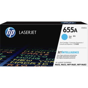 HP 655A Cyan Toner Cartridge | Works with HP Color LaserJet Enterprise M652, M653, HP Color LaserJet Enterprise MFP M681, M682 Series | CF451A
