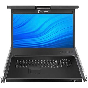 Vertiv Avocent LRA Rack Console 18.5" LCD Widescreen,8-Port, Keyboard with Touchpad