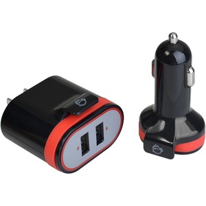 FAST CHARGING USB WALL CHARGER & CAR CHARGER BUNDLE PACK