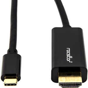 Rocstor 6Ft USB-C to HDMI Male to Male 4K Cable Supports up to 4K 60Hz Black