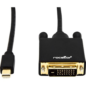 Rocstor Premium 6 Foot Mini DisplayPort to DVI Cable Mini Displayport to DVI Cable