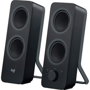 Logitech Z207 2.0 Multi Device Stereo Speaker (Black), 9.5&quot; x 3.5&quot; x 4.9&Quot;