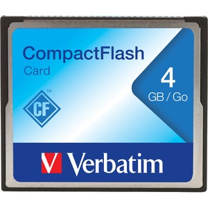 Verbatim 4GB CompactFlash Memory Card, 95188 Black