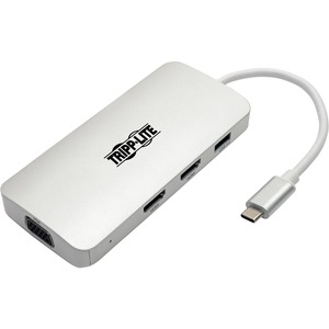 Tripp Lite USB C Docking Station w/USB Hub, 2x HDMI, VGA, PD Charging 1080p, USB Type C, USB-C, USB Type-C