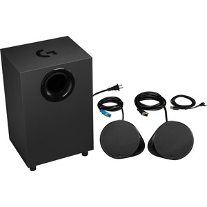 Logitech G560 PC Gaming Speaker System with 7.1 DTS:X Ultra Surround Sound, Game based LIGHTSYNC RGB, Two Speakers and Subwoofer, Immersive Gaming Experience