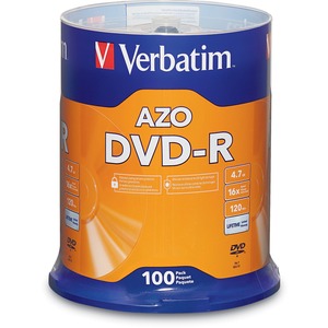 100PK DVD-R 4.7GB 16X BRANDED SPINDLE