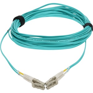 AddOn 10m LC (Male) to LC (Male) Aqua OM4 Duplex Fiber Plenum-Rated Patch Cable