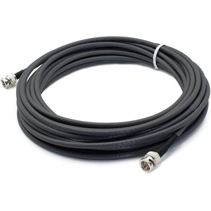AddOn 3m BNC (Male) to BNC (Male) Black Coaxial Simplex PVC Copper Patch Cable