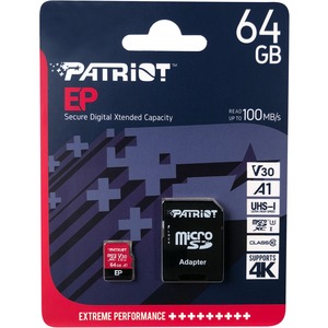 Patriot Memory 64 GB Class 10/UHS-I (U3) microSDXC