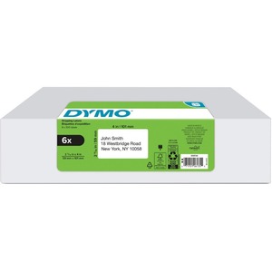 DYMO Authentic LabelWriter Standard Shipping Labels for LabelWriter Label Printers (30256), White, 2-5/16'' x 4'', 6 Rolls of 300