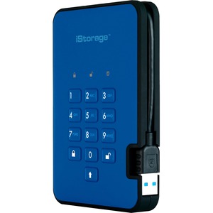 iStorage diskAshur2 HDD 5 TB | Secure Portable Hard Drive | Password Protected | Dust/Water-Resistant | Hardware Encryption IS-DA2-256-5000-BE