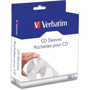 Verbatim CD/DVD Paper Sleeves with Clear Window